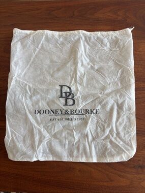 Dooney & Bourke White Dust Bag with Black Logo